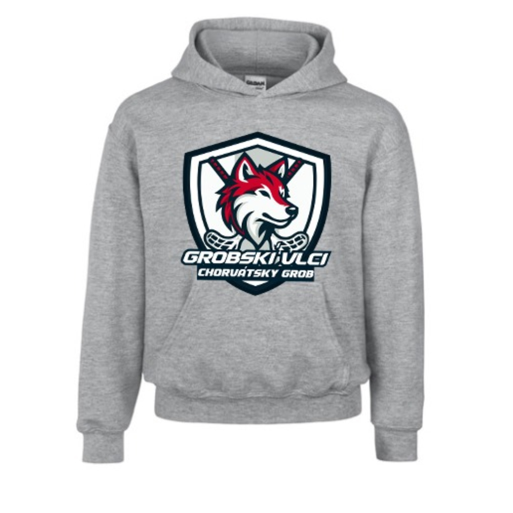 Štýlová bavlnená mikina Grobskí Vlci 🐺💙